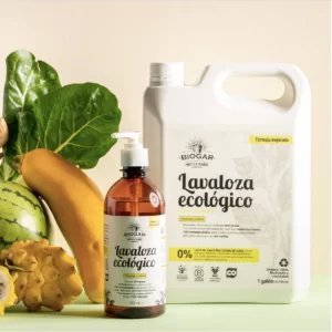 Jabón Lavaloza ecológico Biogar en krino en presentacion de 500 ml y galón para refil en casa