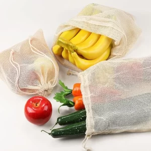 Kit x 6 Bolsas reutilizables aptas para alimentos
