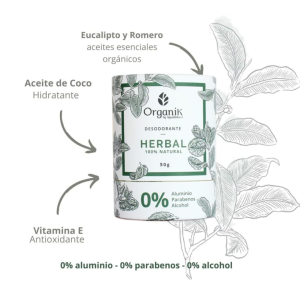 Desodorante Natural Herbal Organik