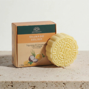 Champú Sólido Hidratante Y Antifrizz de Naranja Y Limonaria