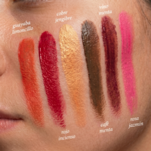 Colores disponibles de maquillaje natural en Krino