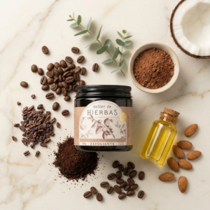 Exfoliante natural de cafe y cacao taller de hierbas