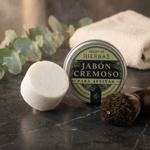 Jabón cremoso para afeitar natural